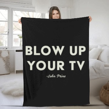 Discover Blow Up Your TV John Prine Fleece Blankets Fleece Blankets