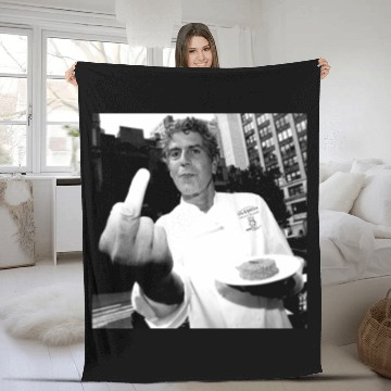 Discover Anthony Bourdain Comfortable and Simple Fleece Blankets