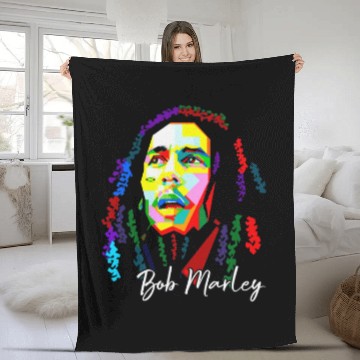 Discover Bob Marley Fleece Blankets