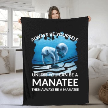 Discover Manatees T- Shirt3157 Fleece Blankets