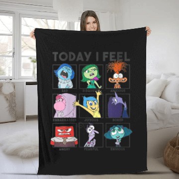 Discover Disneyss Pixars Inside Out 2 Today I Feel Emotions Panels Fleece Blankets