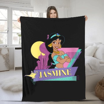 Discover Disneyss Aladdin Retro 90s Couples Matching Princess Jasmine Fleece Blankets