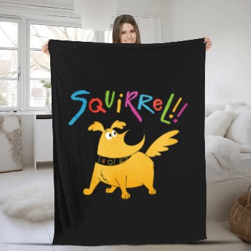 Discover Disney Pixar UP Dug Squirrel Pose Baseball Jerseys Fleece Blankets
