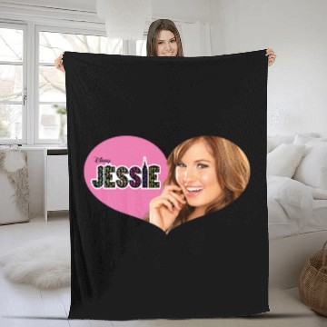Discover Disney Channel Jessie Pink Heart Hawaiians Fleece Blankets