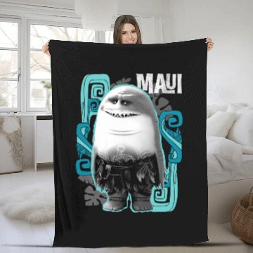 Discover Disney Moana Maui Half Shark Baseball Jerseys Fleece Blankets