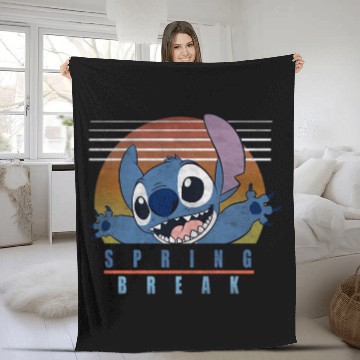 Discover Disney Lilo And Stitch Spring Break Hawaii Baseball Tees Fleece Blankets