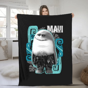 Discover Disney Moana Maui Half Shark Fleece Blankets