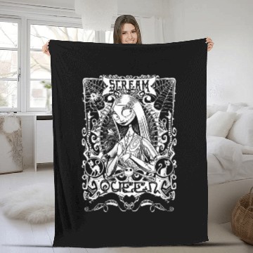 Discover womens Disneys nightmare bee christmas sally portrait Hawaiians Fleece Blankets