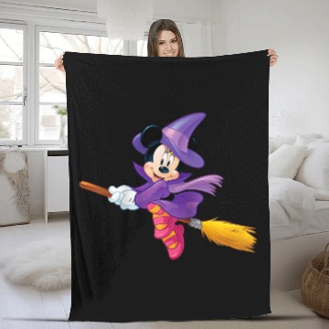 Discover Disneys halloween minnie witch raglan baseball Hawaiians Fleece Blankets