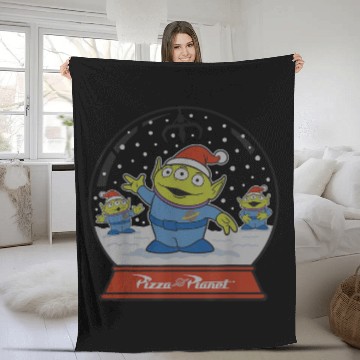 Discover Disney Pixar Toy Story Alien Claw Snowglobe Chri Fleece Blankets