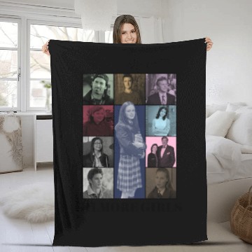 Discover Gilmore Girls Eras Tour Poster (Black Print) Fleece Blankets