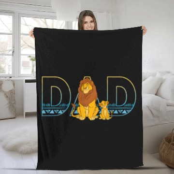 Discover Disney The Lion King Simba And Mufasa Dad Fleece Blankets
