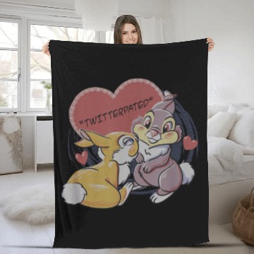 Discover Disney Bambi Thumper Miss Bunny Valentines Day Baseball Tees Fleece Blankets