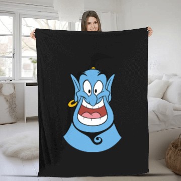 Discover Disney Princess  Genie Face Fleece Blankets