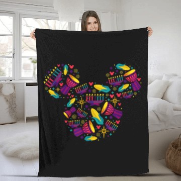 Discover Disney Mickey Mouse Icon Kwanzaa Baseball Tees Fleece Blankets