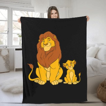Discover Disney The Lion King Young Simba and Mufasa Fleece Blankets
