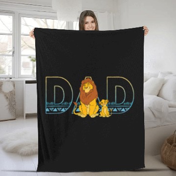 Discover Disney The Lion King Simba and Mufasa Dad Fleece Blankets