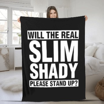 Discover Eminem Please Stand Up Fleece Blankets