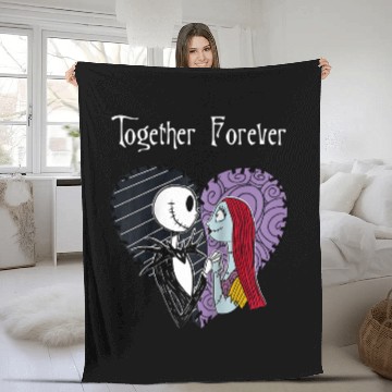 Discover Disneys nightmare bee christmas jack sally toger raglan baseball Fleece Blankets