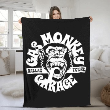 Discover Gas Monkey Garage Fleece Blankets
