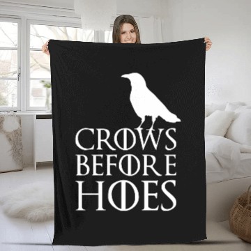 Discover Crows before Hoes Game of Thrones Jon Snow Nights Stark 2015 Fleece Blankets
