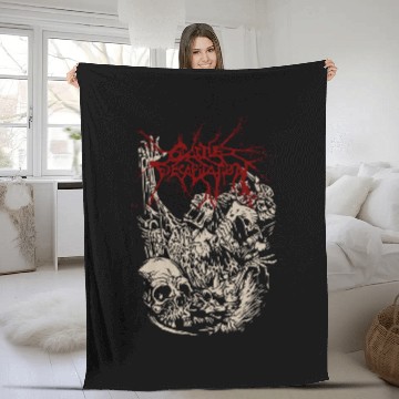 Discover Cattle Decapitation (Alone At The Landfill) Fleece Blankets