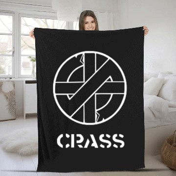 Discover Crass Anarcho Punk Rock Fleece Blankets