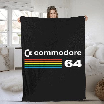 Discover Commodore 64 Computer Fleece Blankets
