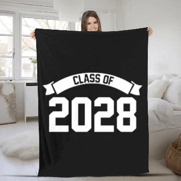 Discover Class of 2028 Novelty High School Elementary Fleece Blankets
