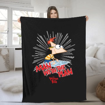 Discover Disneyss Phineas And Ferb The Plan Man Fleece Blankets