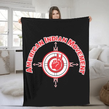 Discover American Indian Movement Fleece Blankets