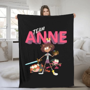 Discover Disney Channel Amphibia Team Anne Fleece Blankets