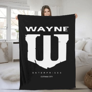 Discover Wayne enterprises Batman Caped Crusader Fleece Blankets