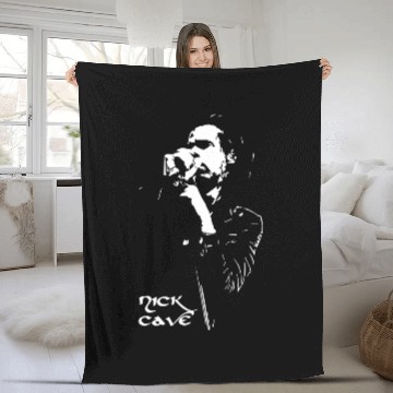 Discover Nick Cave Microphone Fleece Blankets