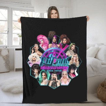 Discover RuPaul's Drag Race WERQ THE WORLD Tour Fleece Blankets