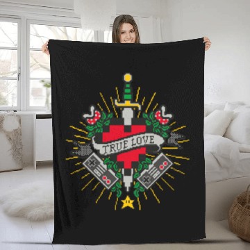Discover 8-Bit Forever Fleece Blankets