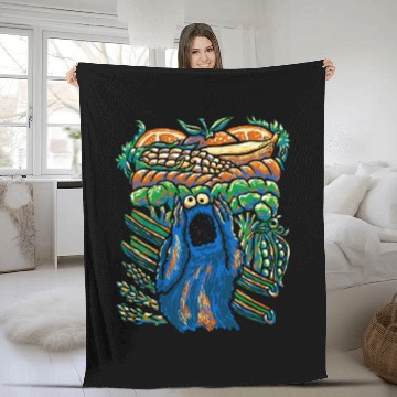 Discover A Monstrous Scream Fleece Blankets