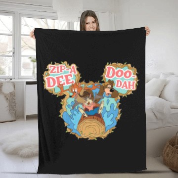 Discover Disney Splash Mountain Vintage Fleece Blankets