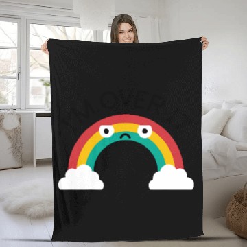 Discover Above Bored Fleece Blankets