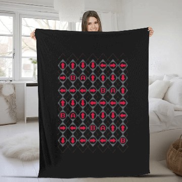 Discover Argyle Code Fleece Blankets