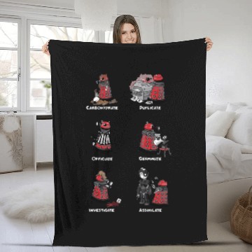 Discover Busy Little Dalek Fleece Blankets