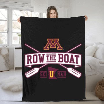 Discover row the boat minnesota Fleece Blankets