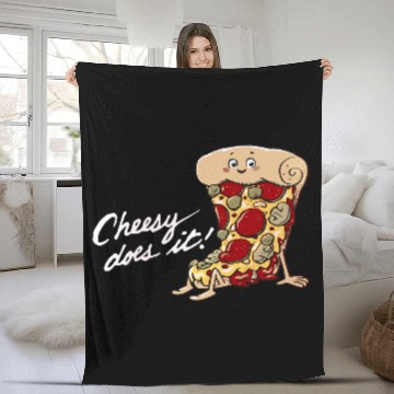 Discover Cheesy does it Fleece Blankets