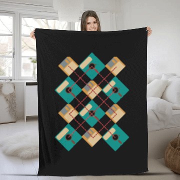 Discover Floppy Argyle Fleece Blankets