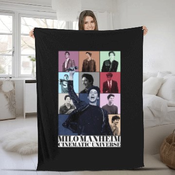 Discover Milo Manheim Cinematic Universe (Eras Tour Style) Baseball Tees Fleece Blankets