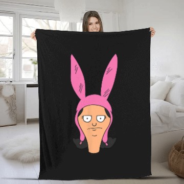 Discover Bob's Burgers Louise Angry Big Face Baseball Jerseys Fleece Blankets