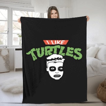 Discover I Like Turtles Fleece Blankets