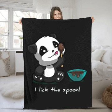 Discover I Lick the Spoon Fleece Blankets