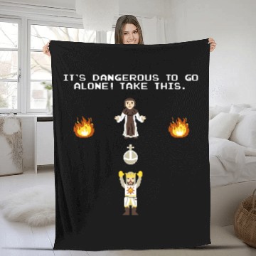 Discover Its Dangerous to Go Alone Fleece Blankets