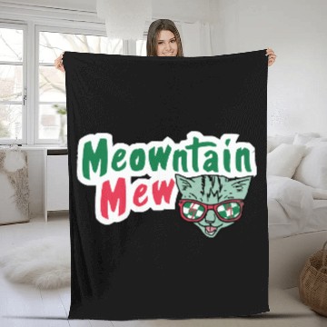 Discover Meowntain Mew Fleece Blankets